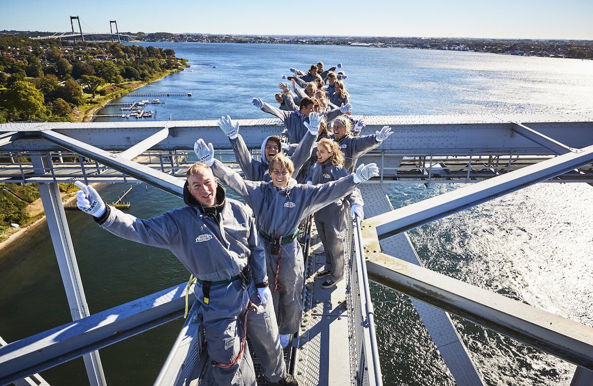 bridgewalking lillebæltsbroen i Fredericia